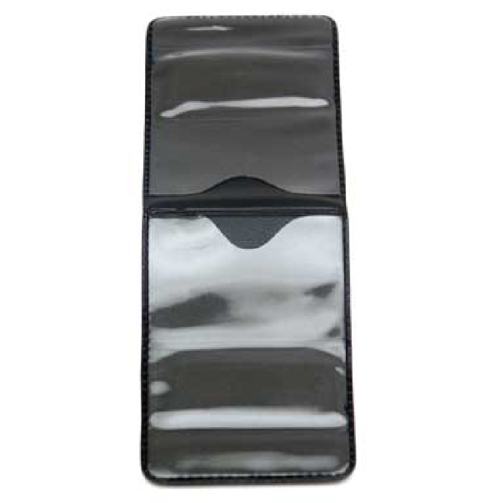Plastficka horisontell, 51x70 mm <br>för två kort, med magnet <br> Art.nr 17711-0000