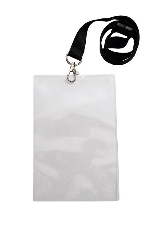 Lanyard med plastficka <br> ART.NR 38211-0000 + 71123-1000