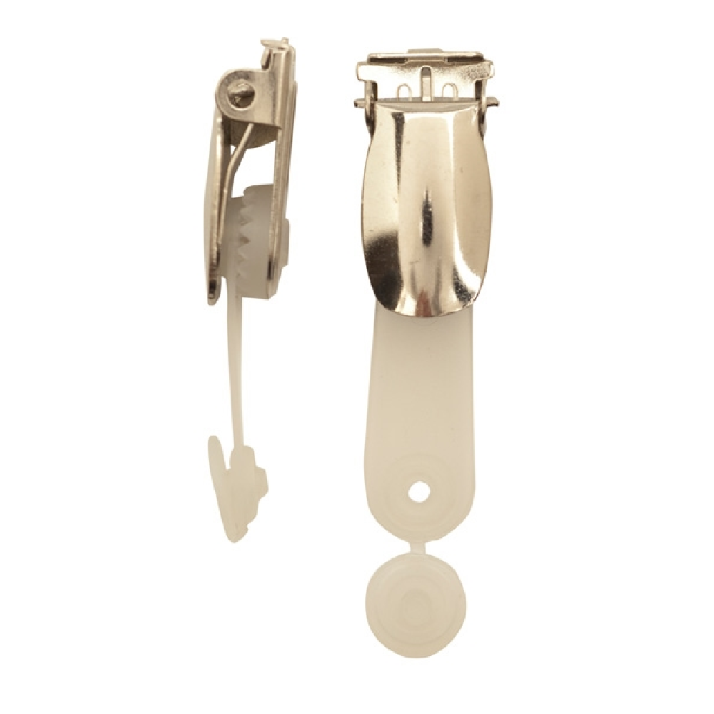 Metallclip B på ID-strip, plastfäste <br> Art.nr 57500-0000