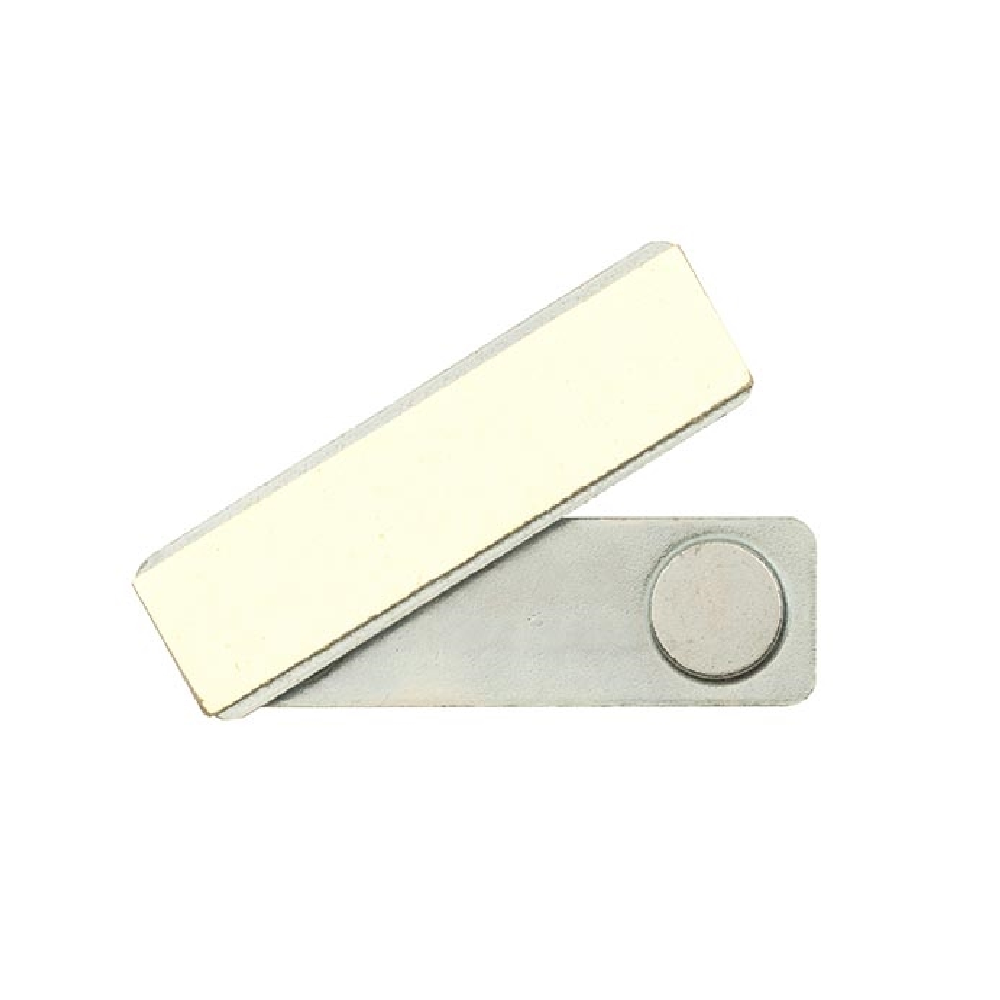 Självhäftande magnet på metallbas, 13x45 mm <br> Art.nr A0019