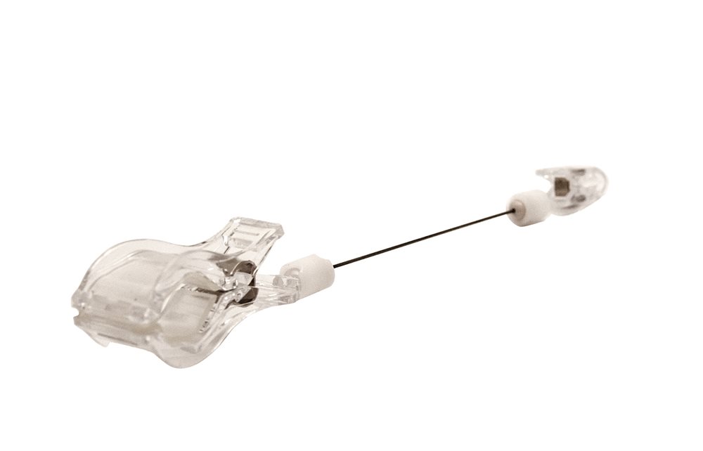 Priskortshållare, 2 klämmor, 15cm <br> Art.nr B0021