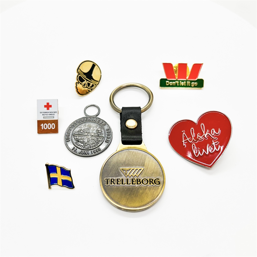 Pin med tryck, emalj eller epoxy